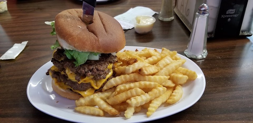 Fat Cat Burger and Fries